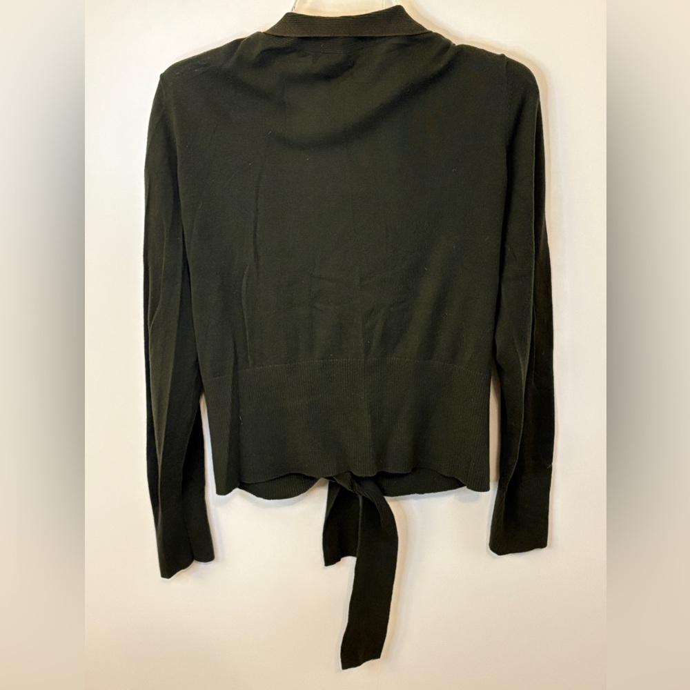 GAP Green Cardigan Sweater Wrap-Style Knit - Picture 4 of 9